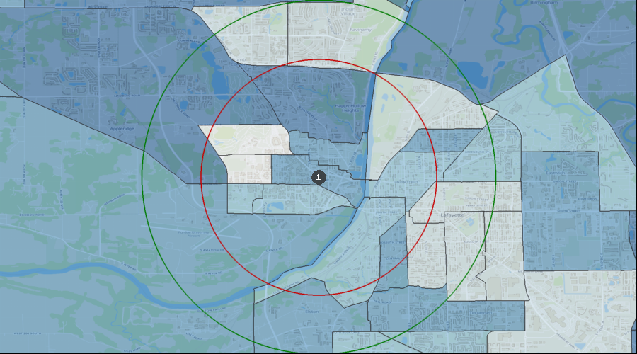 West Lafayette, Indiana - Projected Population Growth Rate